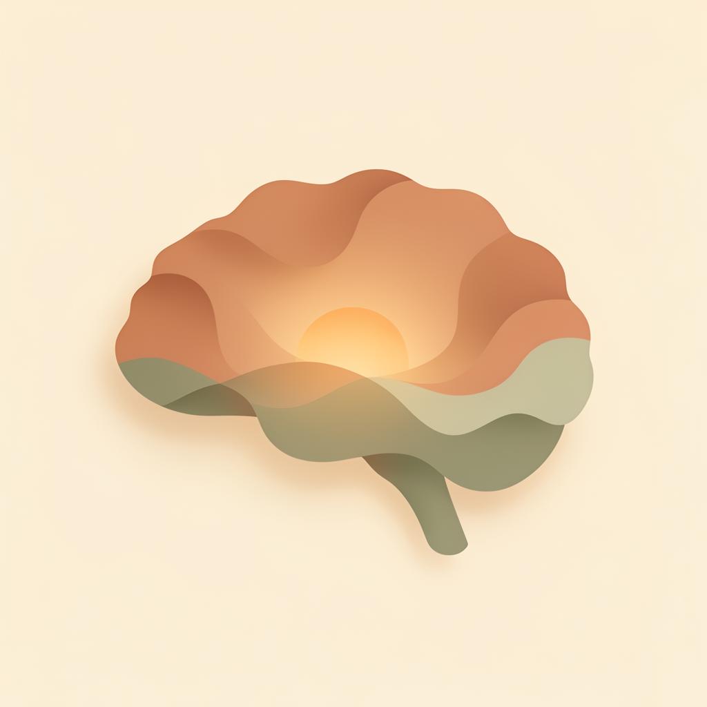 Illustrazione calda che rappresenta una mente serena e in ordine